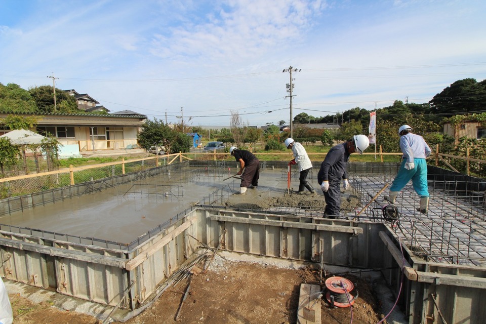 ☆基礎工事　土間コンクリート打設☆