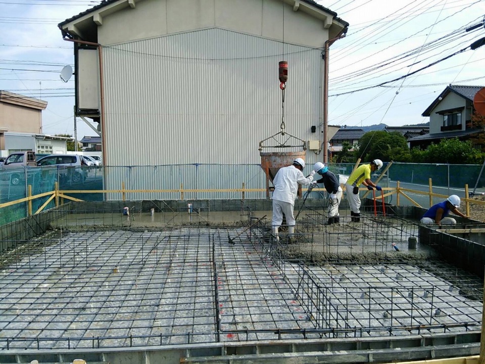 ☆基礎工事　土間コンクリート打設☆