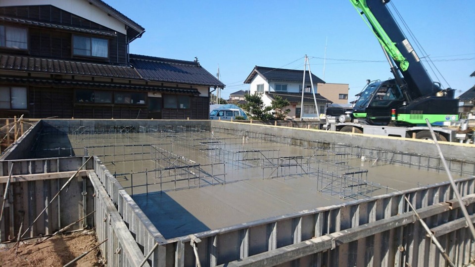 ☆基礎工事　土間コンクリート打設☆