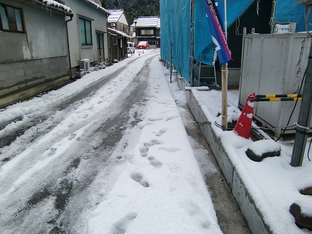 久々の積雪