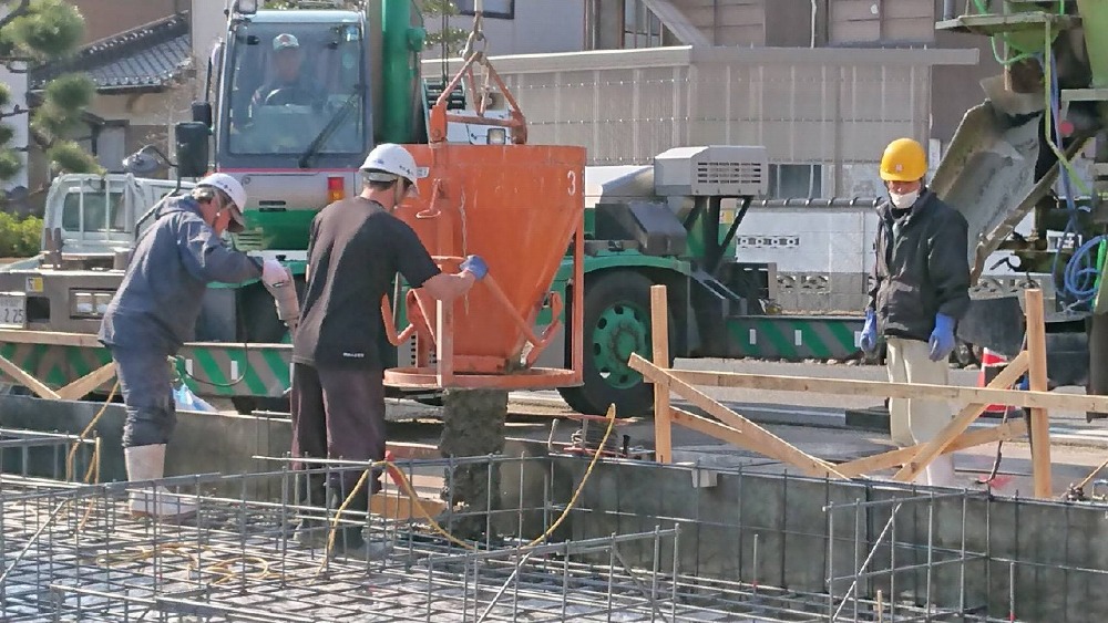 ☆基礎工事　土間コンクリート打設☆