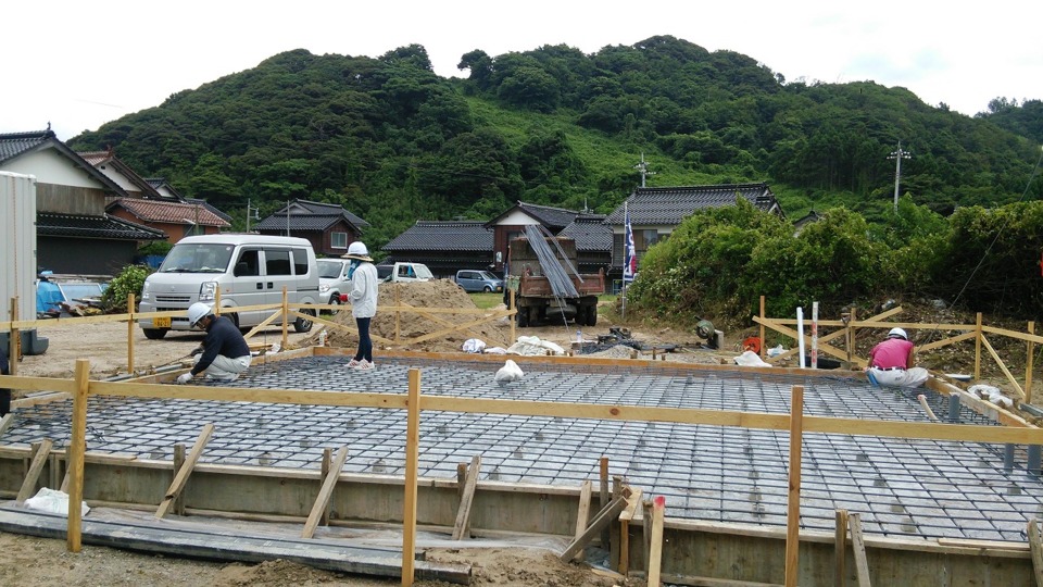 ☆基礎工事　鉄筋組み☆