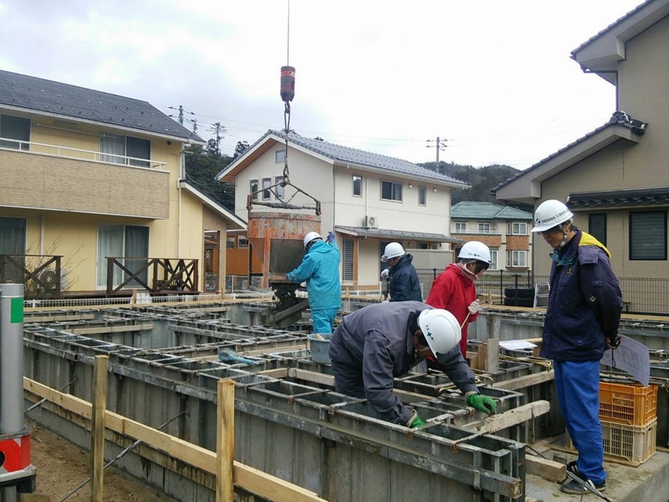 ☆基礎工事　立上打設☆