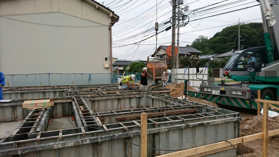 ☆基礎工事　立上打設☆