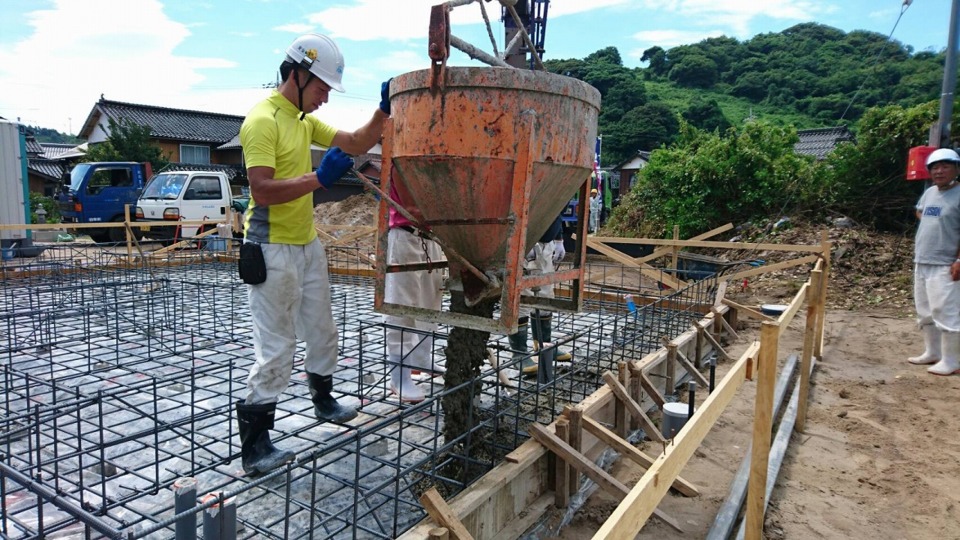 ☆基礎工事　土間コンクリート打設☆