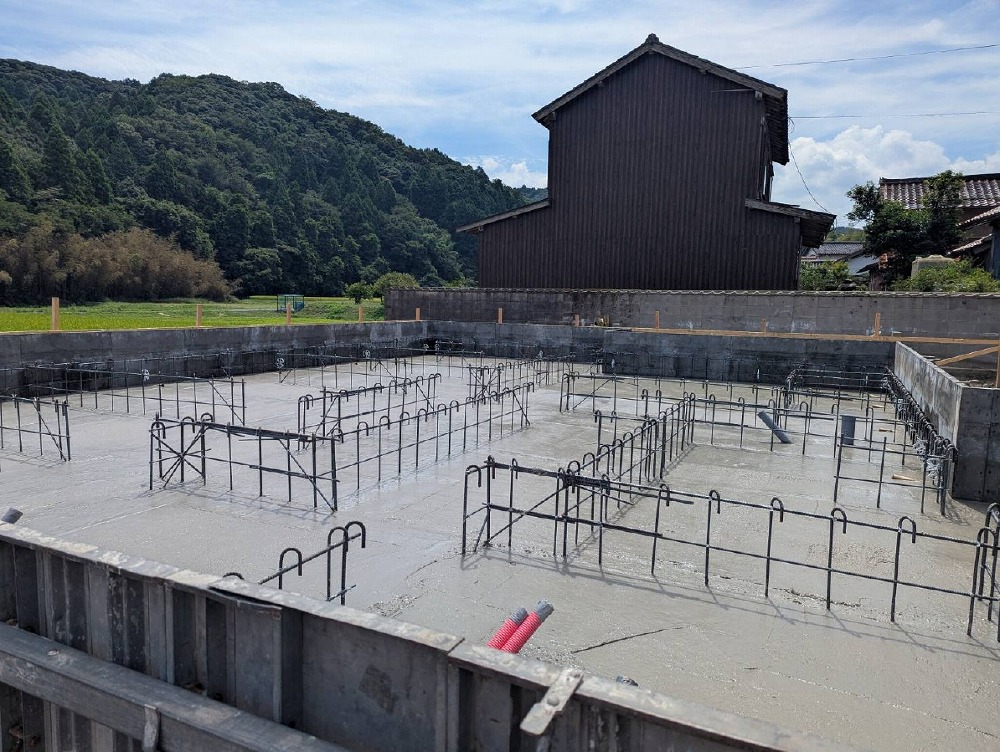 基礎工事　土間コンクリート打設