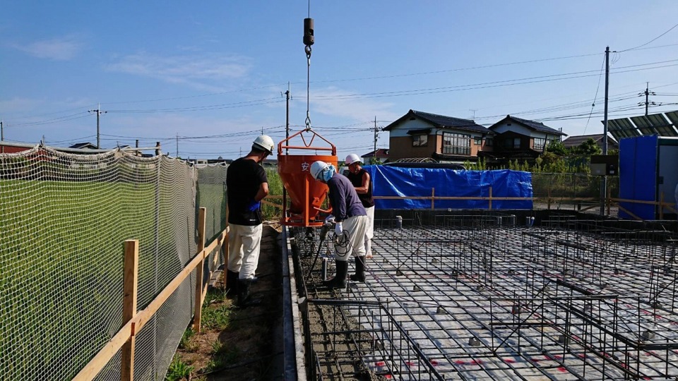 ☆基礎工事　土間コンクリート打設☆