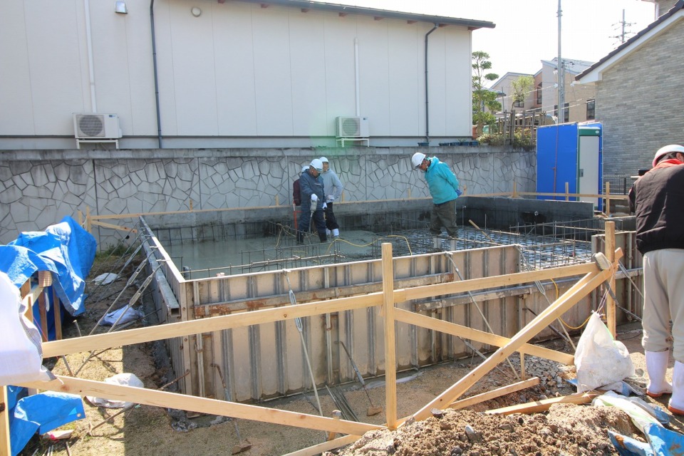 ☆基礎工事　土間コンクリート打設☆