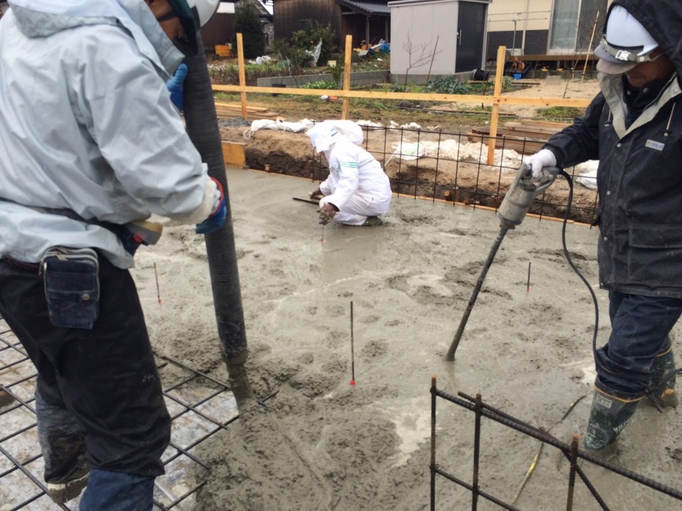 ☆基礎工事　土間コンクリート打設☆