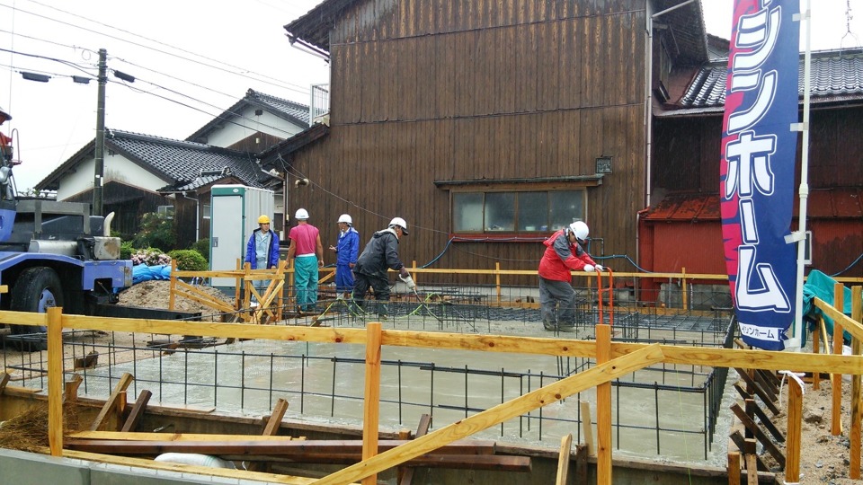 ☆基礎工事　土間コンクリート打設☆