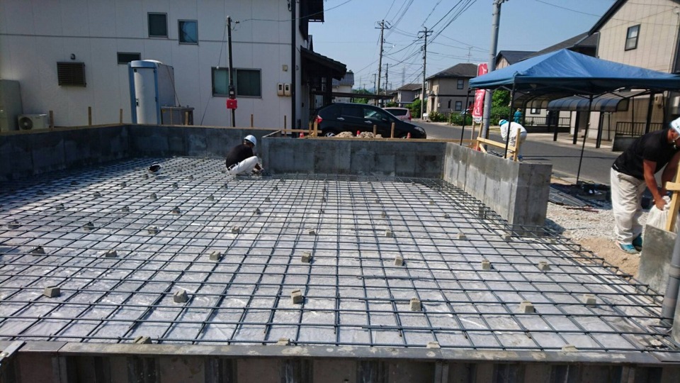 ☆基礎工事　鉄筋組み☆