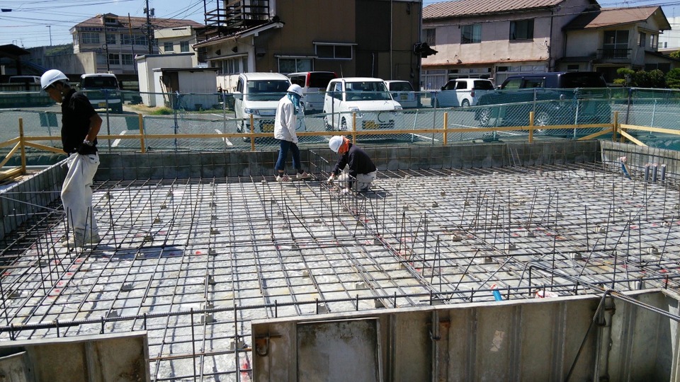 ☆基礎工事　鉄筋組み続き☆