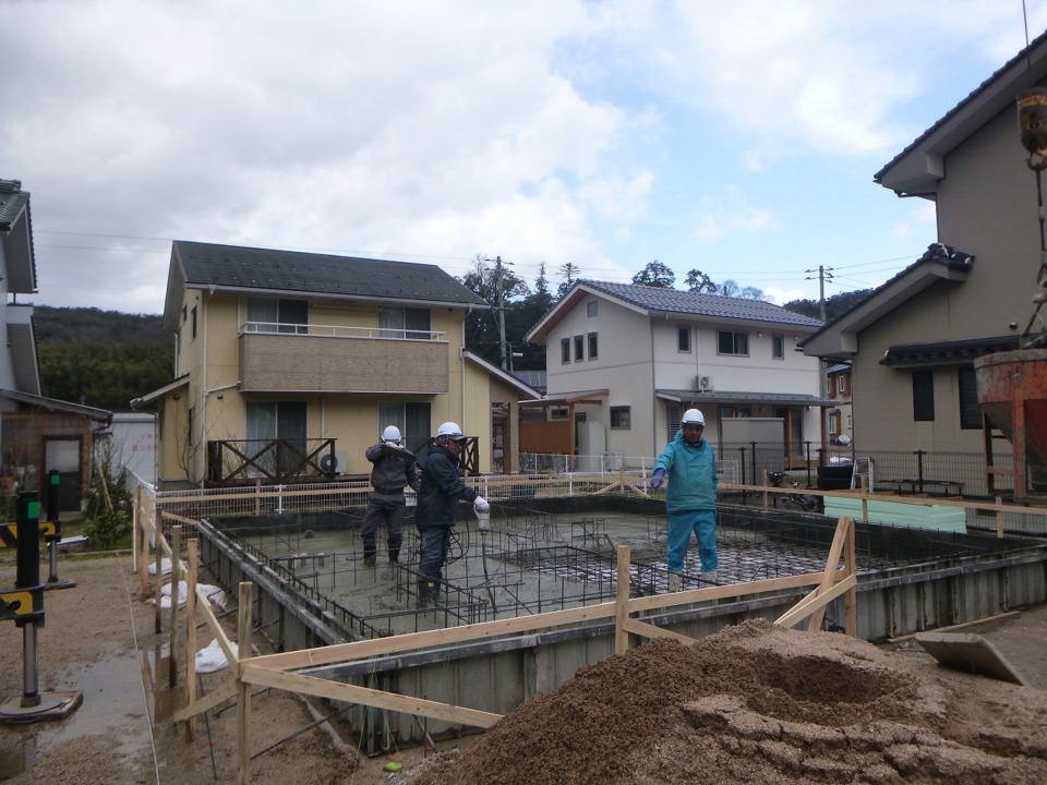 ☆基礎工事　土間コンクリート打設☆