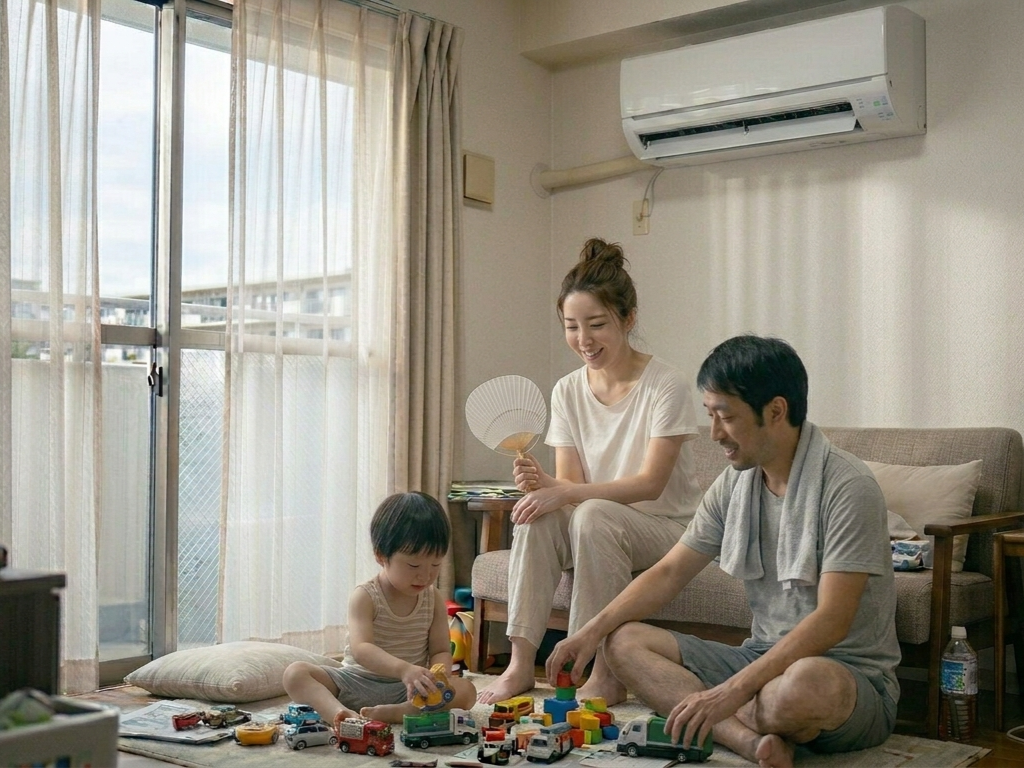 暑さに困っているイメージ1