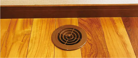 床面排気口のイメージ