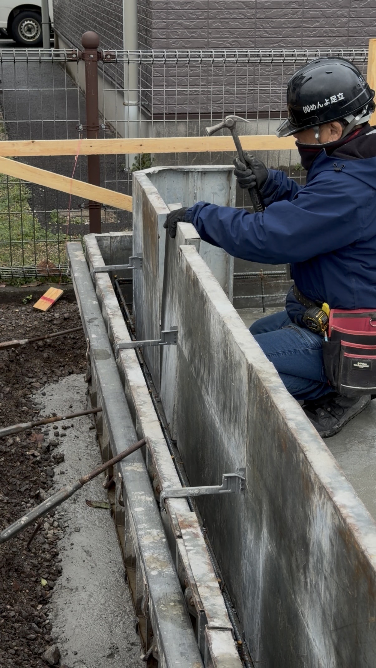 立上り型枠組み